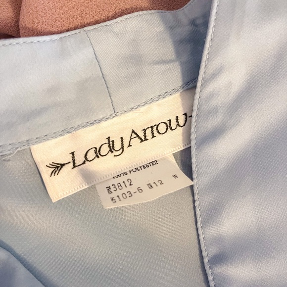 Vintage Light Blue Blouse - Picture 4 of 6